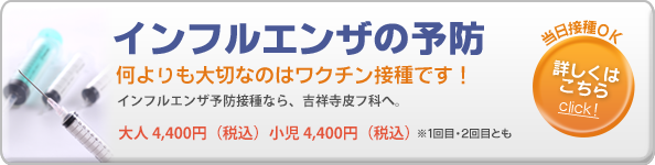 インフルエンザの予防